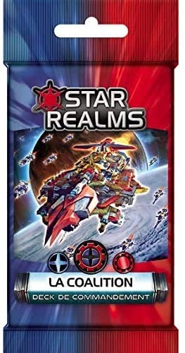 Star Realms: Command Deck - Union French + Star Realms: Command Deck - Unity + Star Realms: Command Deck - Alliance + Star Realms: Command Deck - The Pact + Star Realms: Command Deck - The Alignment + Star Realms: Command Deck - The Coalition + Bottle Opener