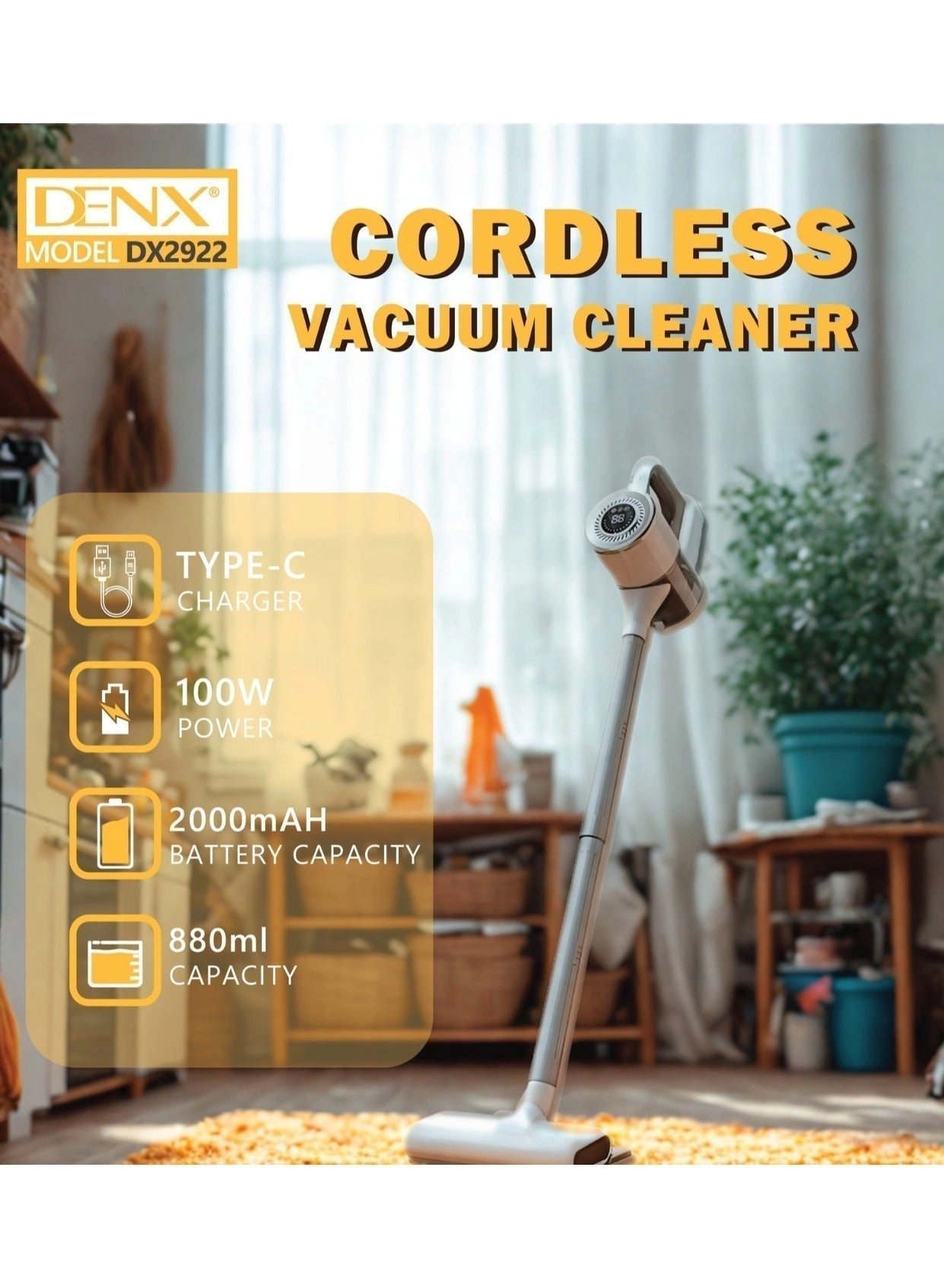 Cordless Vacuum Cleaner (DX2922)