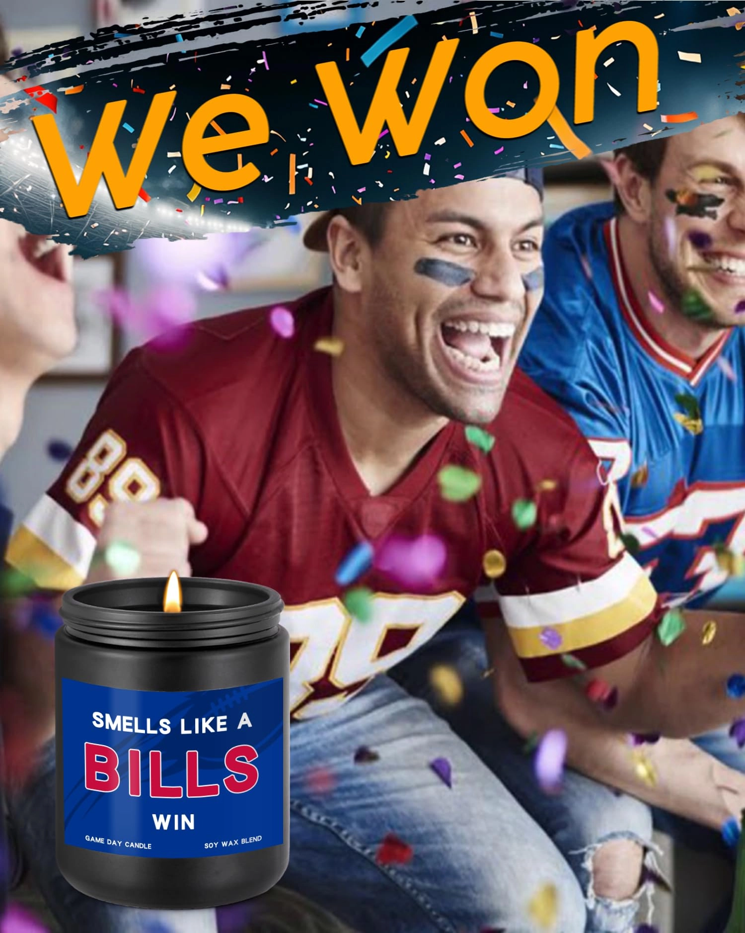 Smells Like A Bills Win Scented Candle - Lavender 1