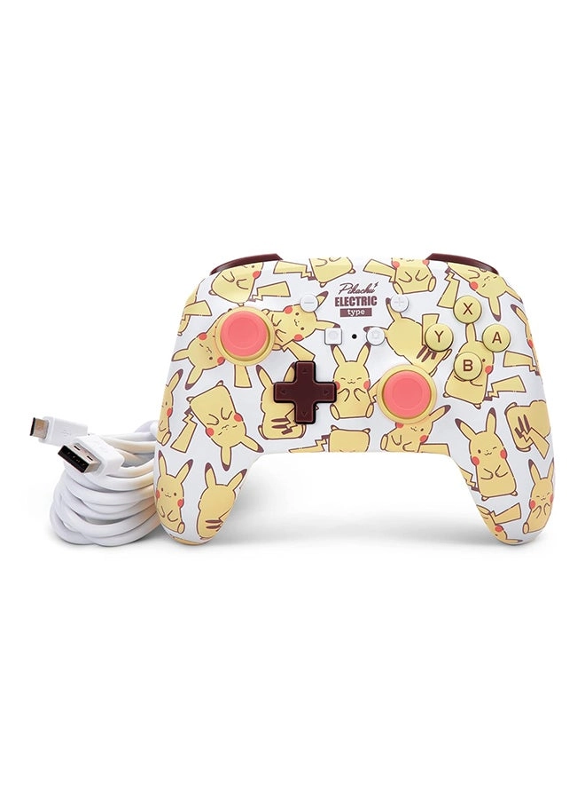 Nintendo Switch Enhanced Wired Controller Pikachu Moods