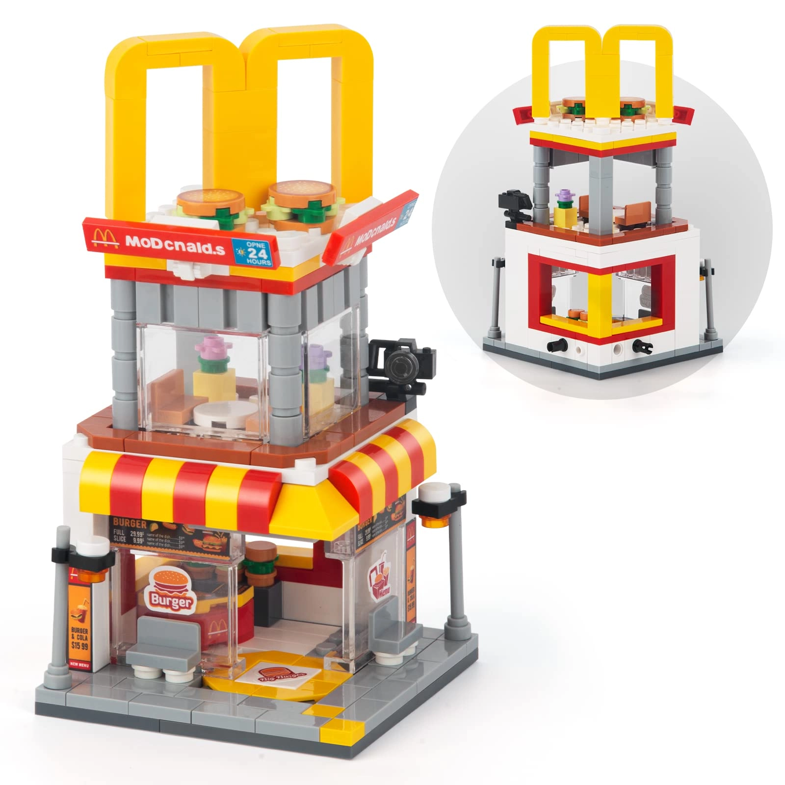 HIGH GODO City Street View Burger Shop - 244 pcs