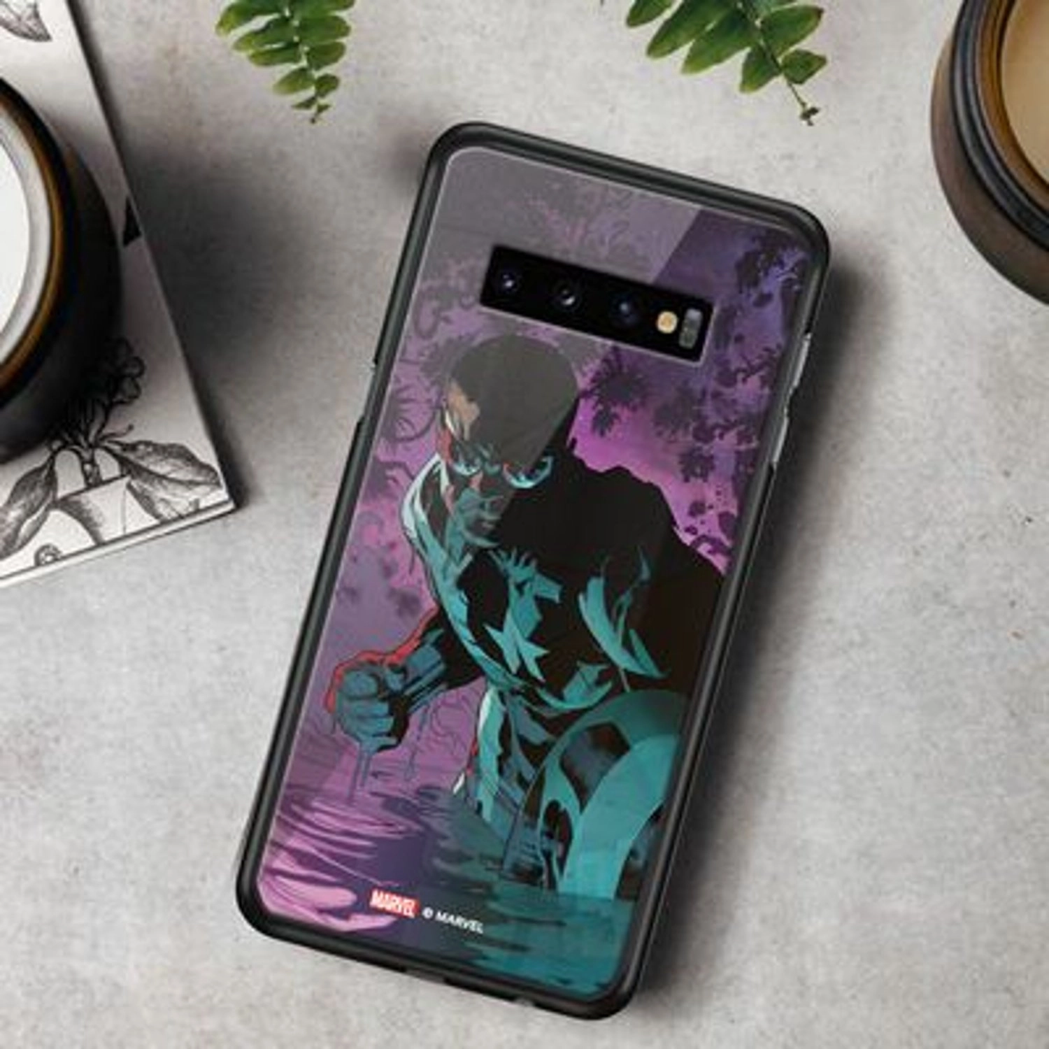 Wackylicious Captain America Back Case for Galaxy S10 Plus