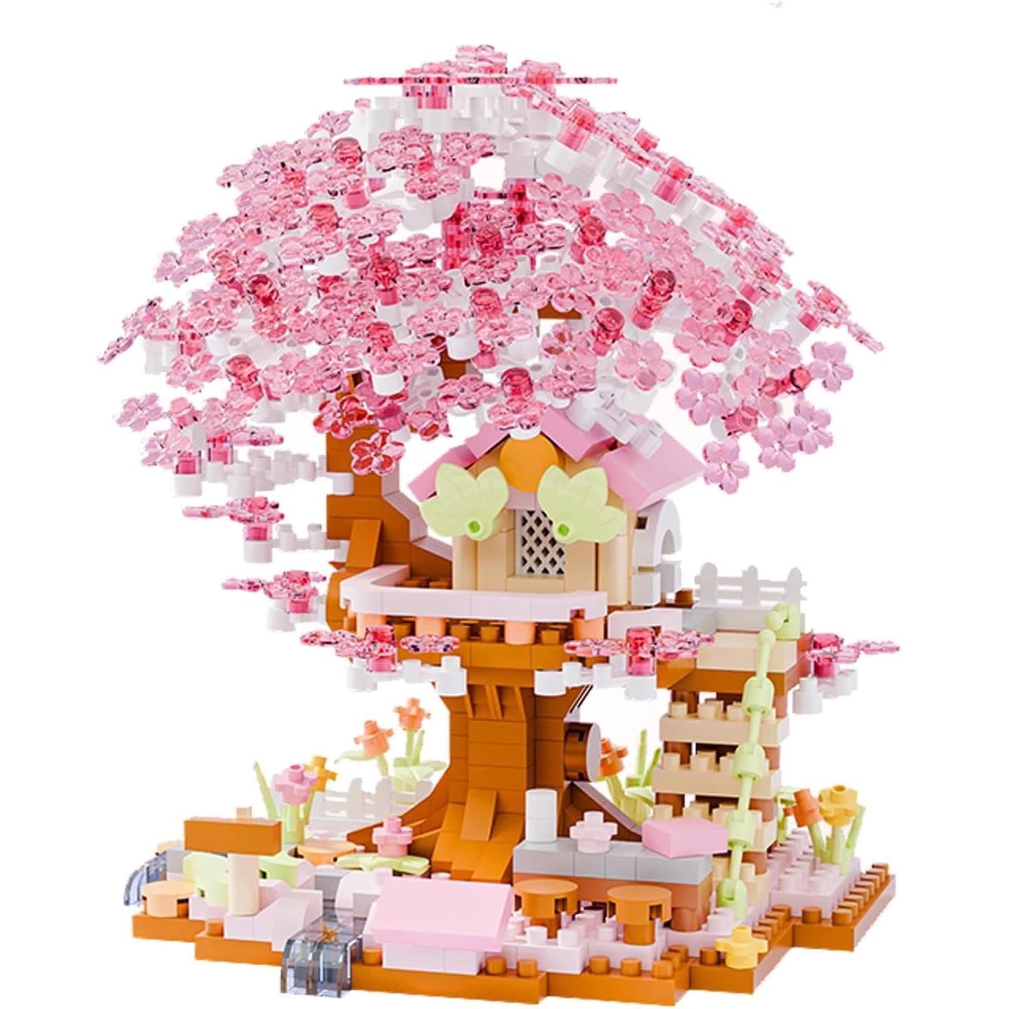 TERRIFI Enchanting Cherry Blossom Tree House - 690-piece Miniature