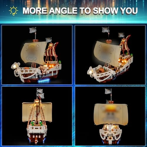 Light Kit for LEGO 75639 One Piece The Going Merry Pirate Ship Set - Plastic One Piece 1