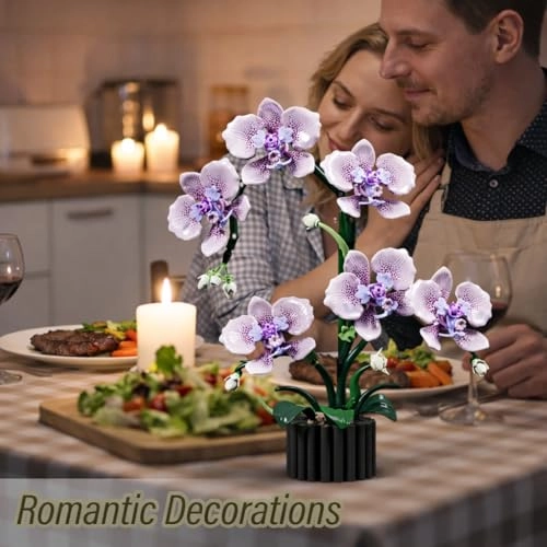 Orchid Building Block Set (13115) - Phalaenopsis Compatible with Lego