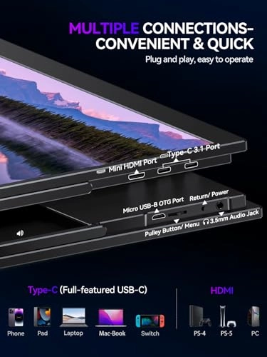 QLED Portable Monitor - M180J03 18 Inches 2K