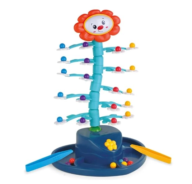 REBENUO Sun flower Balancing Game - Kid 24 colored balls 4 clips