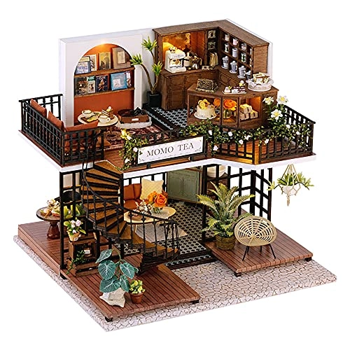 DIY Dollhouse Miniature Kit - Garden Tea House 1:24