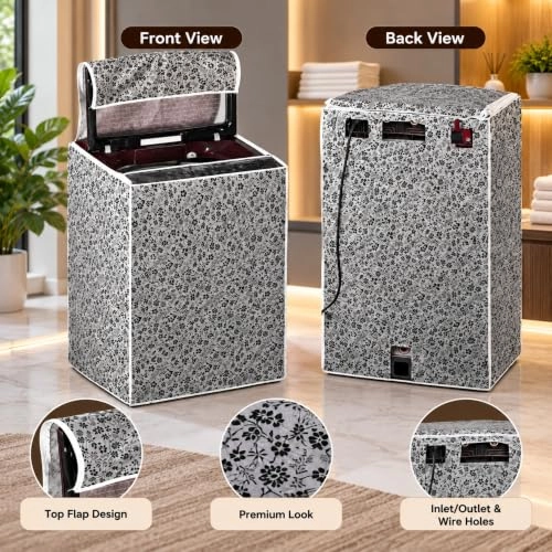 Washing Machine Cover - Suitable for 6 kg, 6.2 Kg, 6.5 Kg (56cms X 56cms X 85cms)