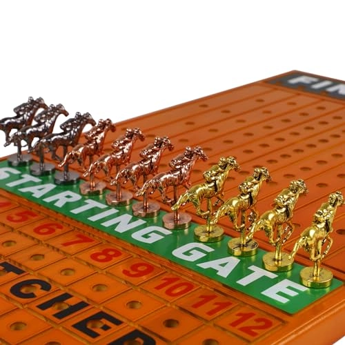 Horse Race Board Game - 11 Horses 4 Dice Solid Wood