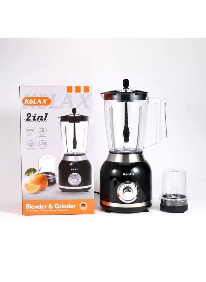 2-in-1 Blender & Grinder - 1.5L High-Speed