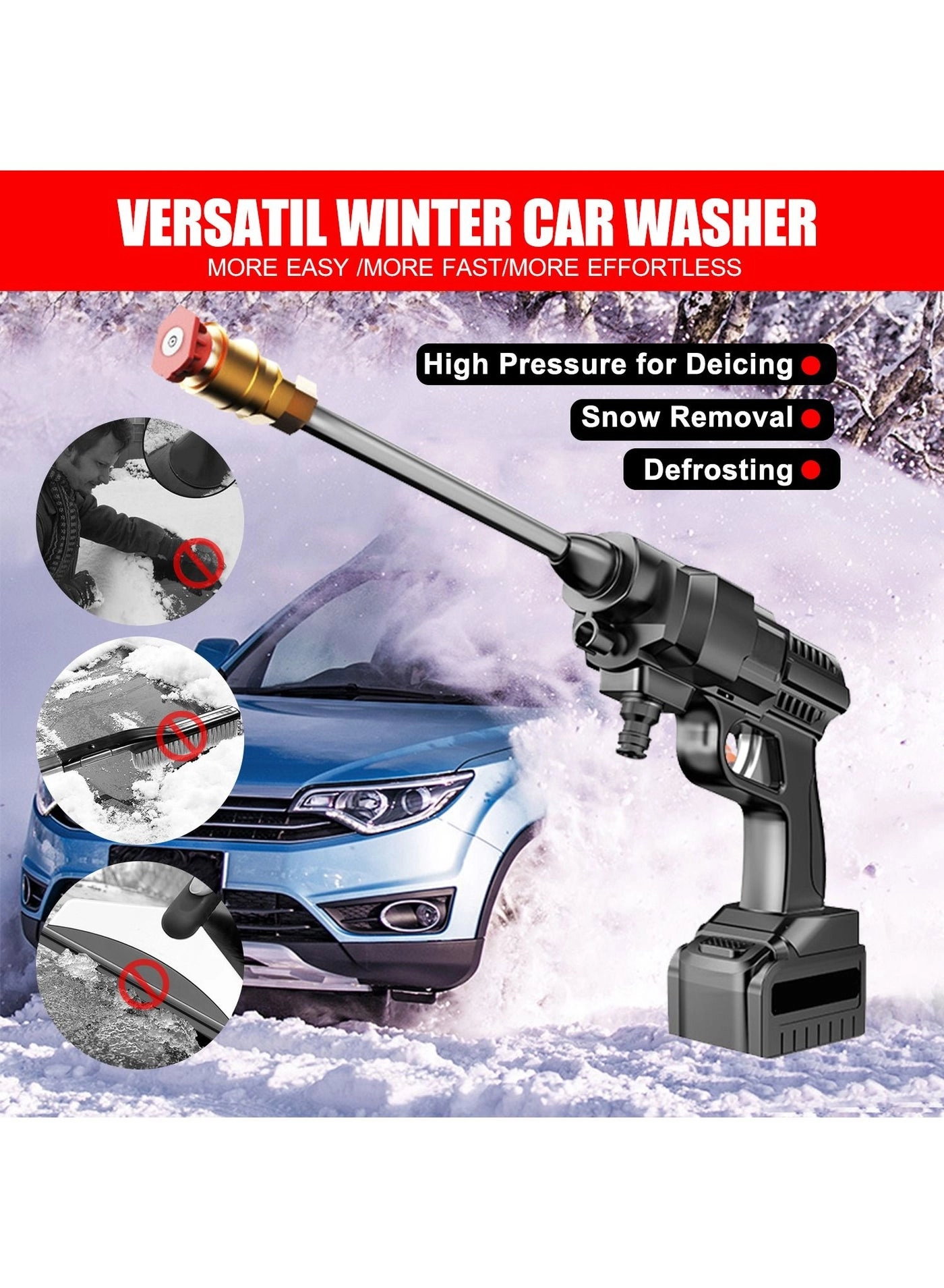 Cordless Portable Washer - 48V 200W 30Bar