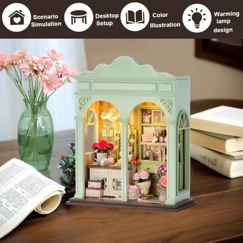 Miniature Wooden Dollhouse Furniture Kit - Creative Room 1:24