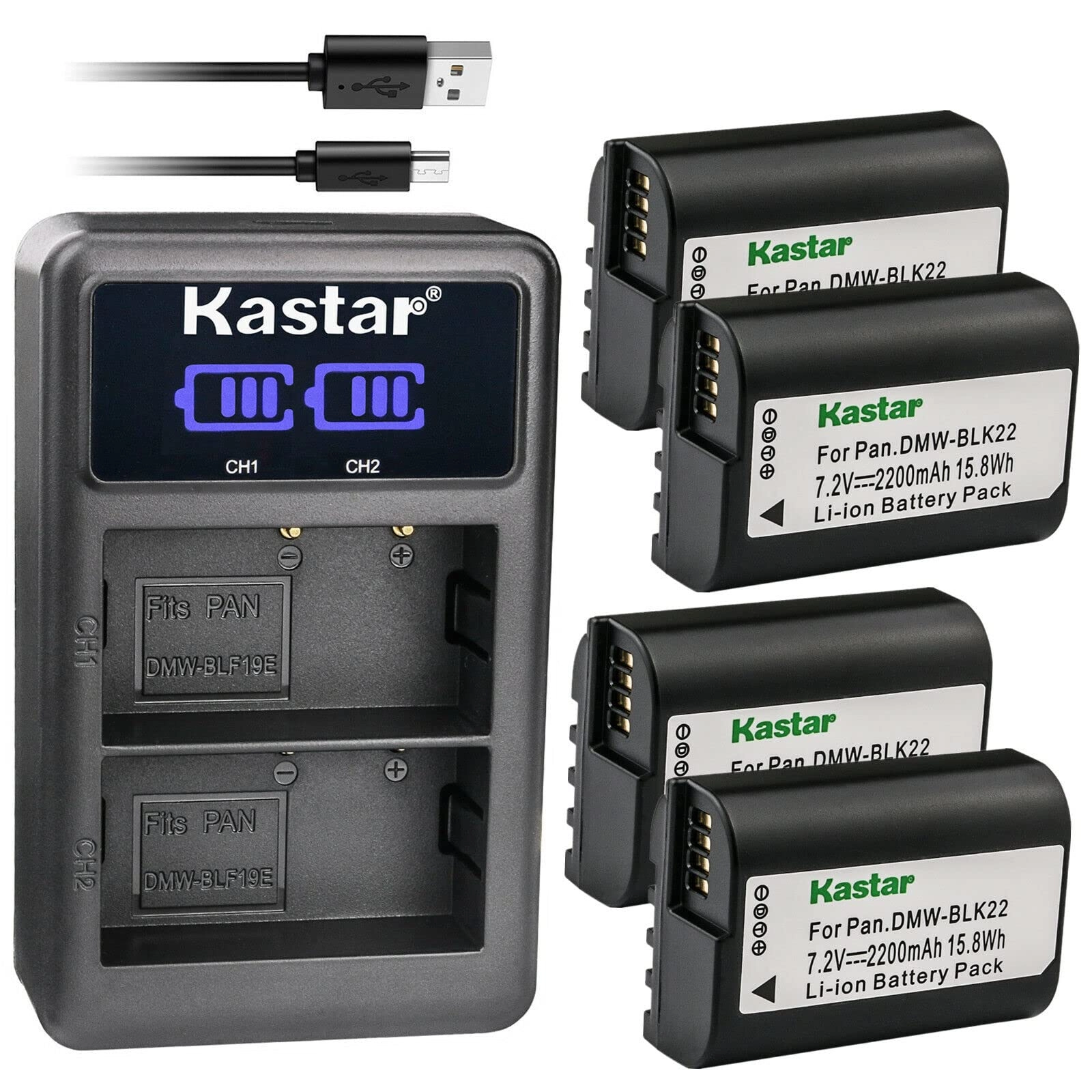 Kastar DMW-BLK22 - 2200mAh + DMW-BTC15