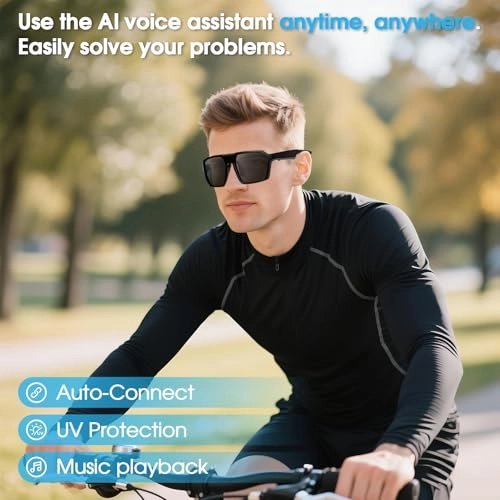 AI Smart Bluetooth Glasses - Grey