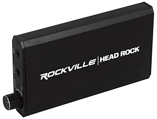 HeadRock - Battery Powered Rechargeable Personal Headphone Amplifier Black