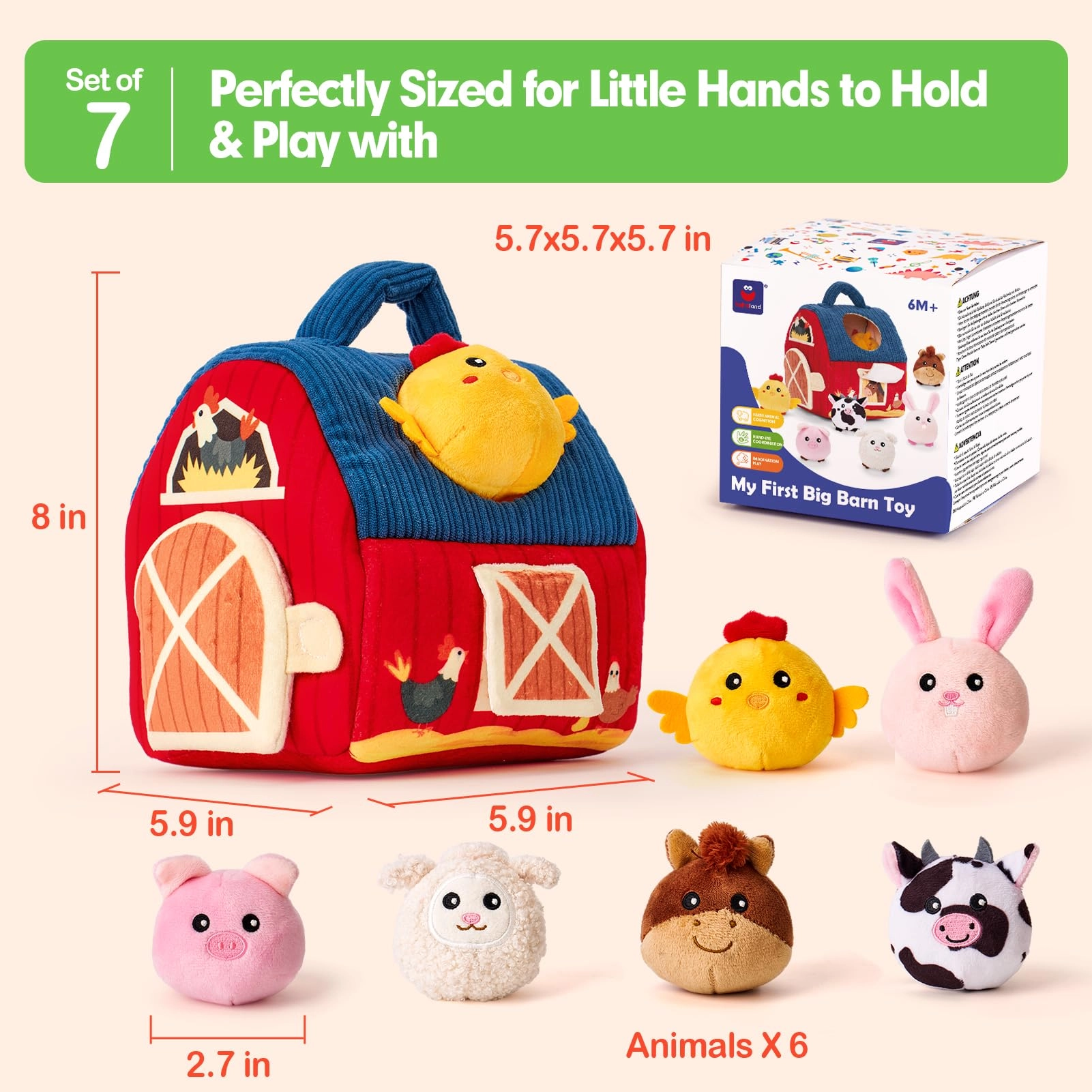 Surprise Barn - 6-12 Months Plush Farm