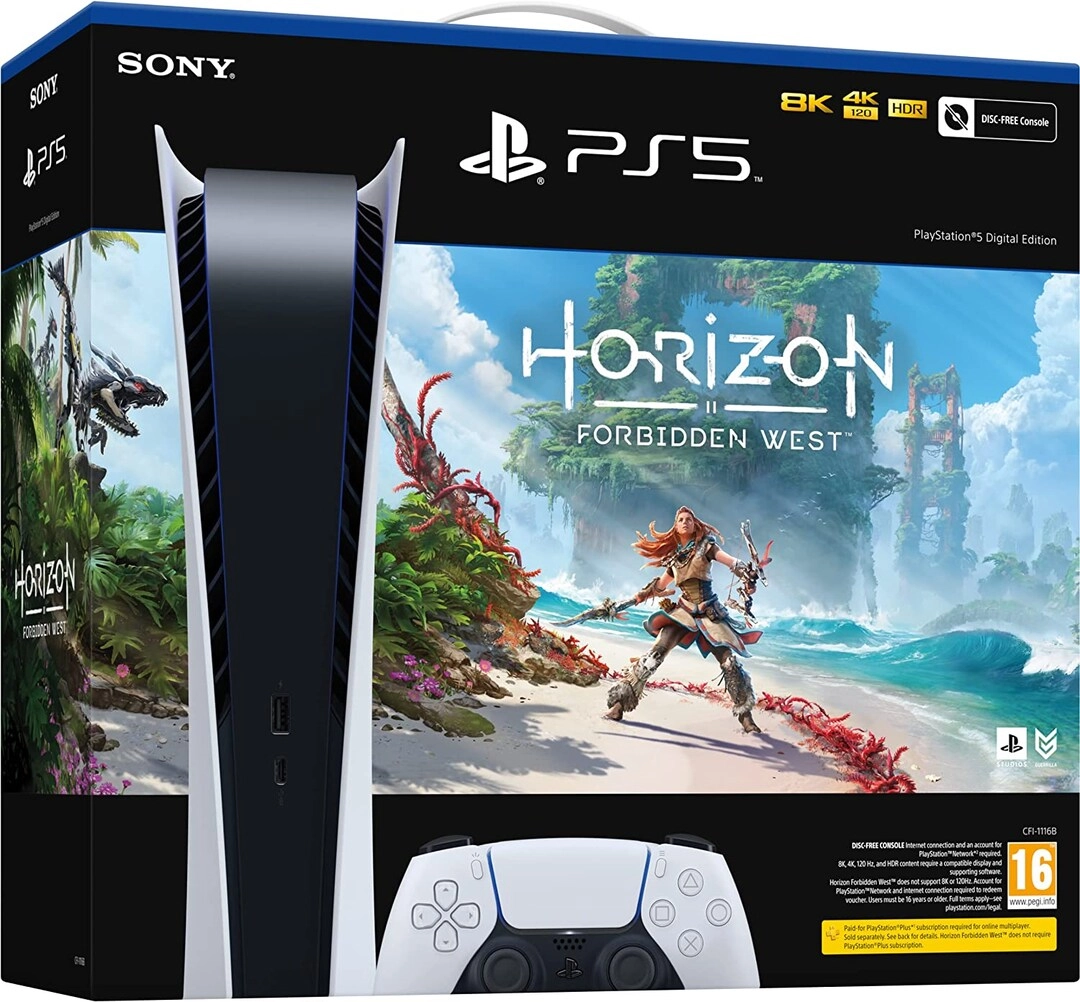 Sony PS5 Digital + Horizon Forbidden West