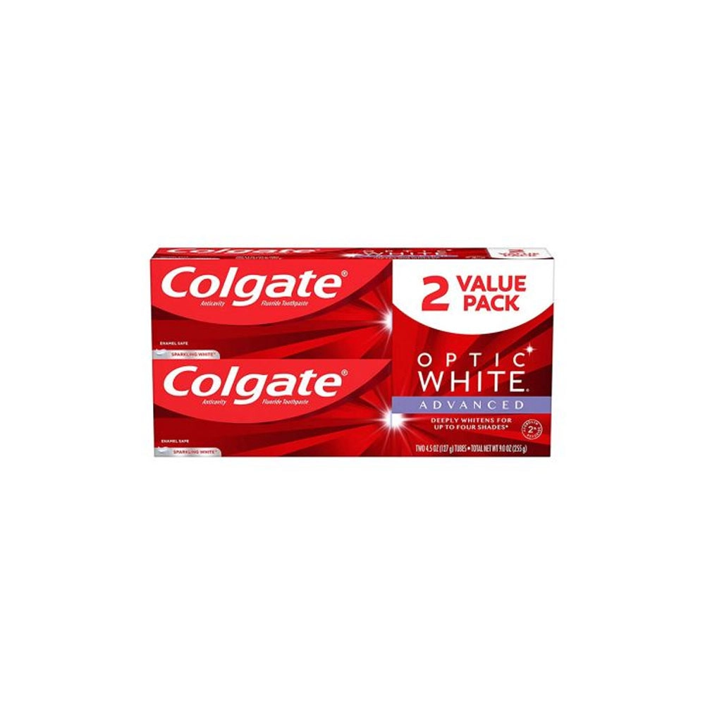 Colgate Optic Instant Whitening Toothpaste 2 x 75ml