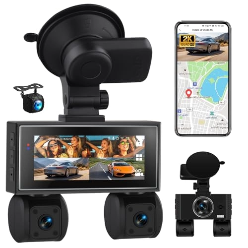 Car Dashcam - 2K+3*1080P