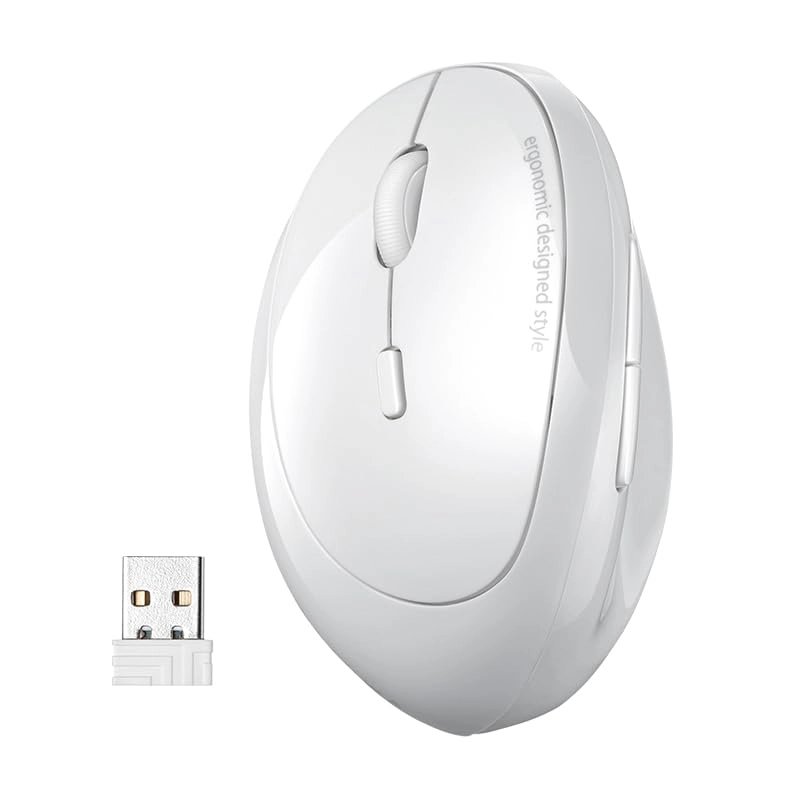 SANWA SUPPLY Left Handed Ergonomic Mouse - Wireless