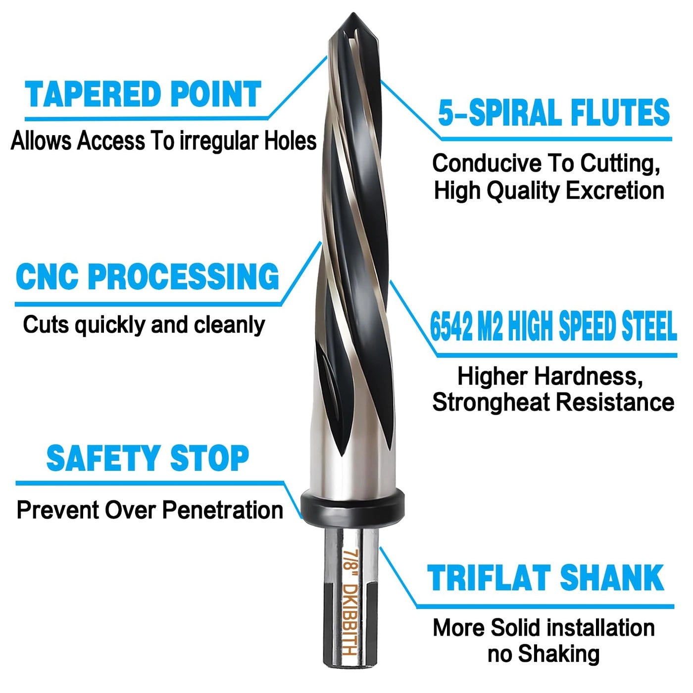 Bridge Construction Reamer - M2 high-speed steel 22mm