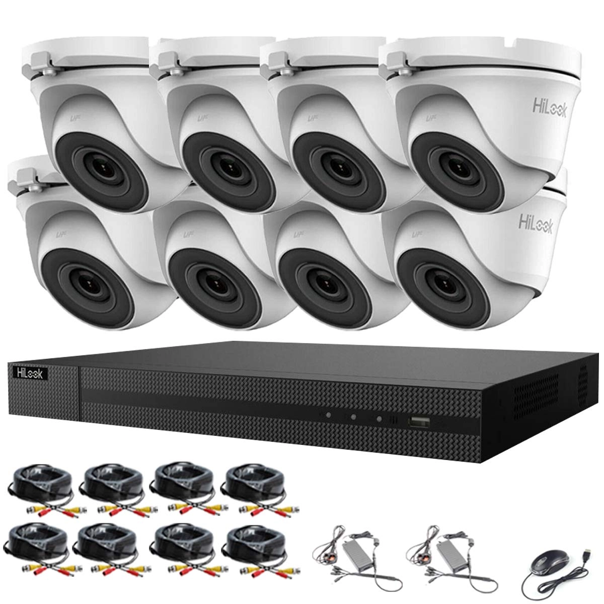 Hikvision DVR-208G-F1 - 8CH + THC-T120-M - 1080P