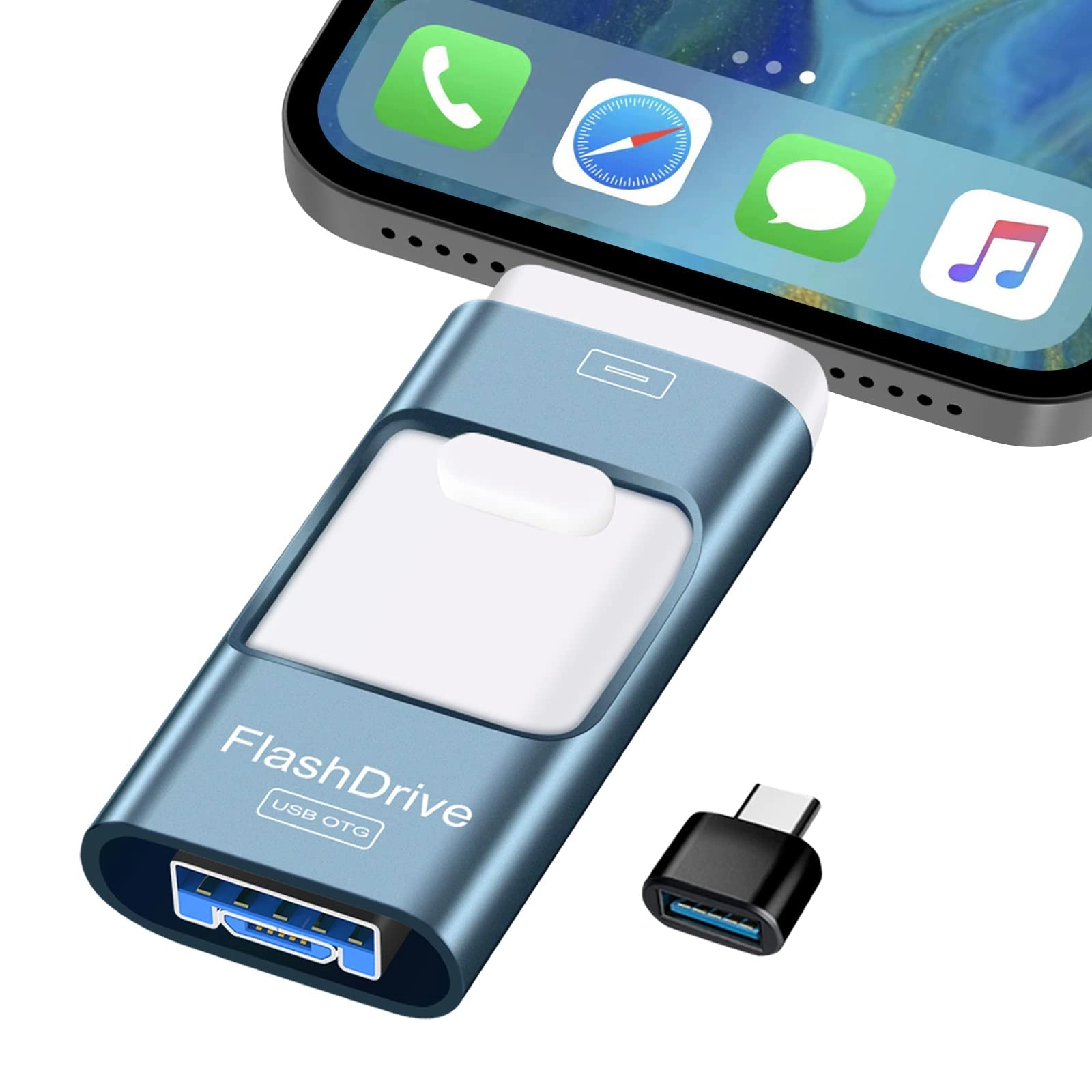 BIGTHREE USB Memory Stick - USB 3.0 USB Type C 256GB for iPhone