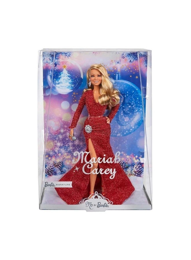 Mariah Carey Doll - Signature Holiday Celebration shimmery red gown