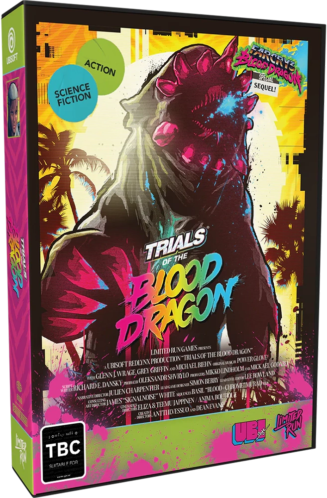 Limited Run Trials of the Blood Dragon Deluxe Edition - PlayStation 4