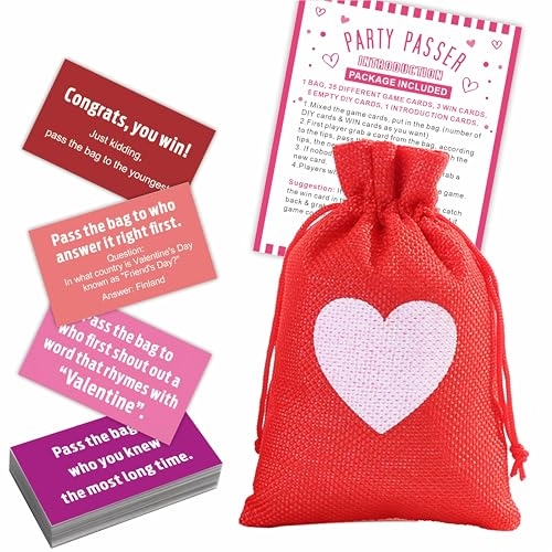 Pass The Bag Game Kit - Adult 44 Tip Cards & 1 Pass Bag