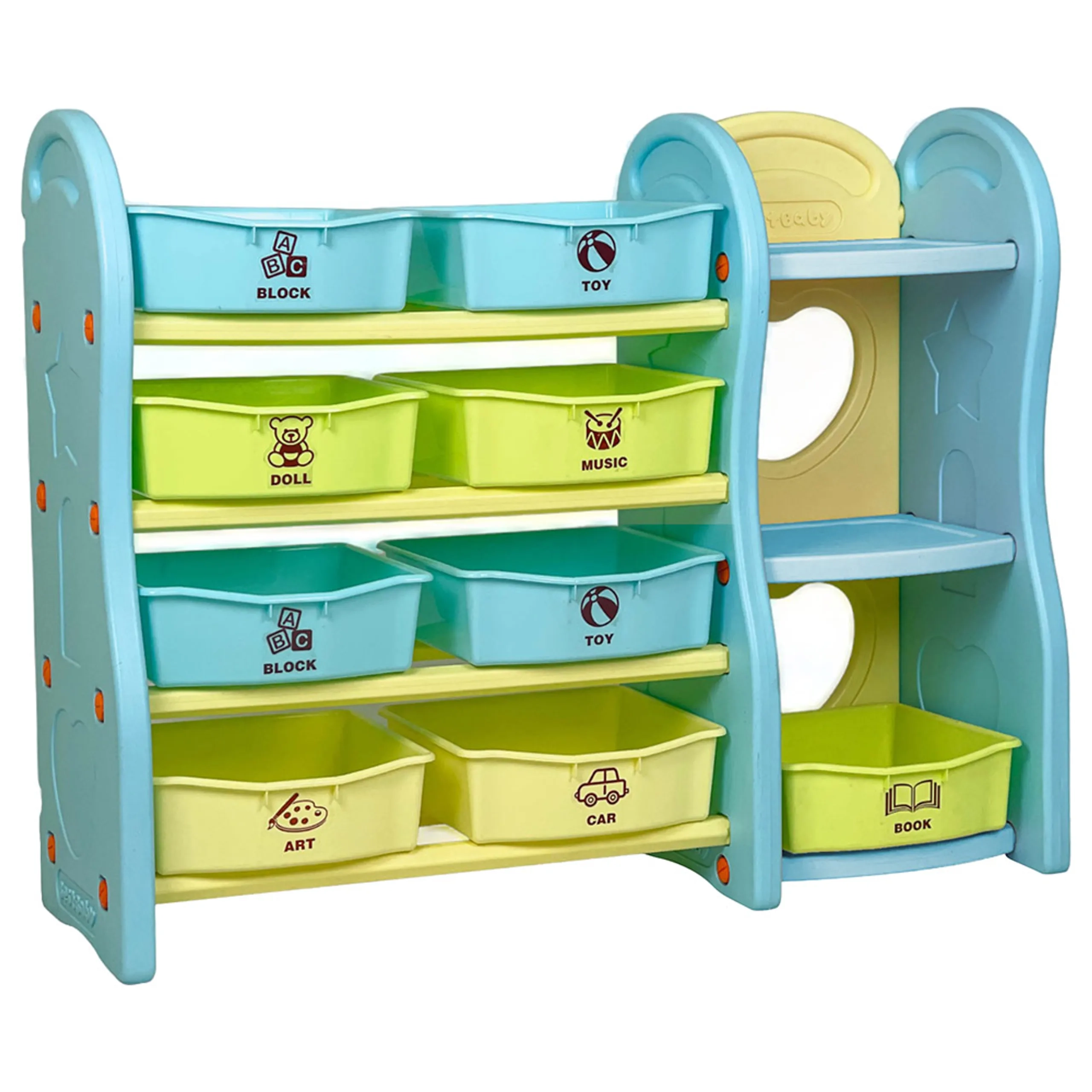 Children Deluxe Multi-Bin Toy Organizer - Plastic