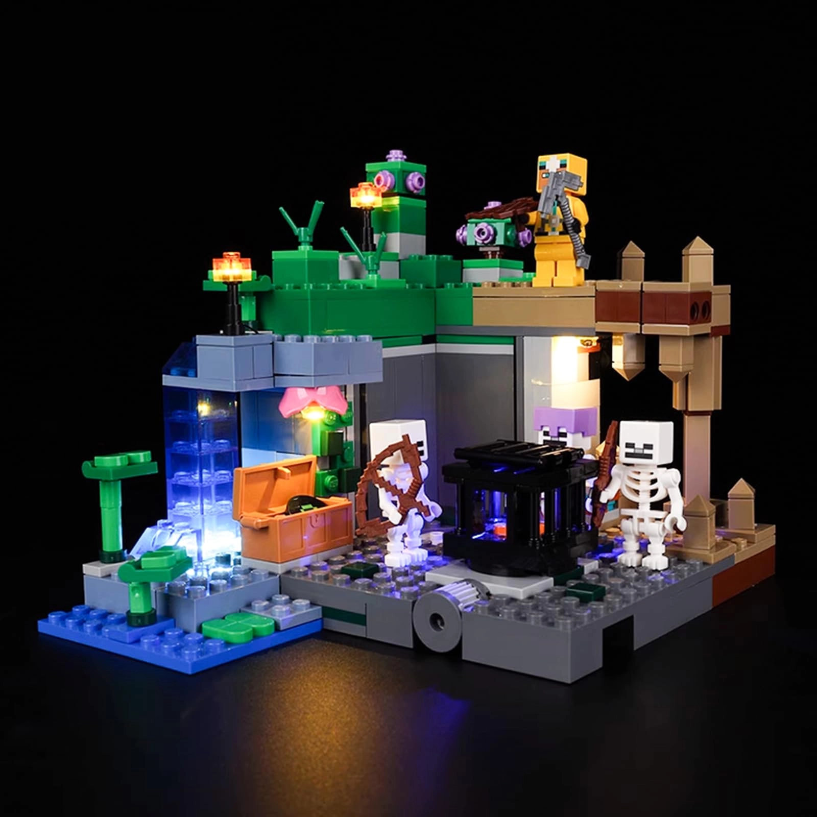 TRUSTFAR LED Lighting kit for Lego The Skeleton Dungeon - Multicolor 5V (21189)