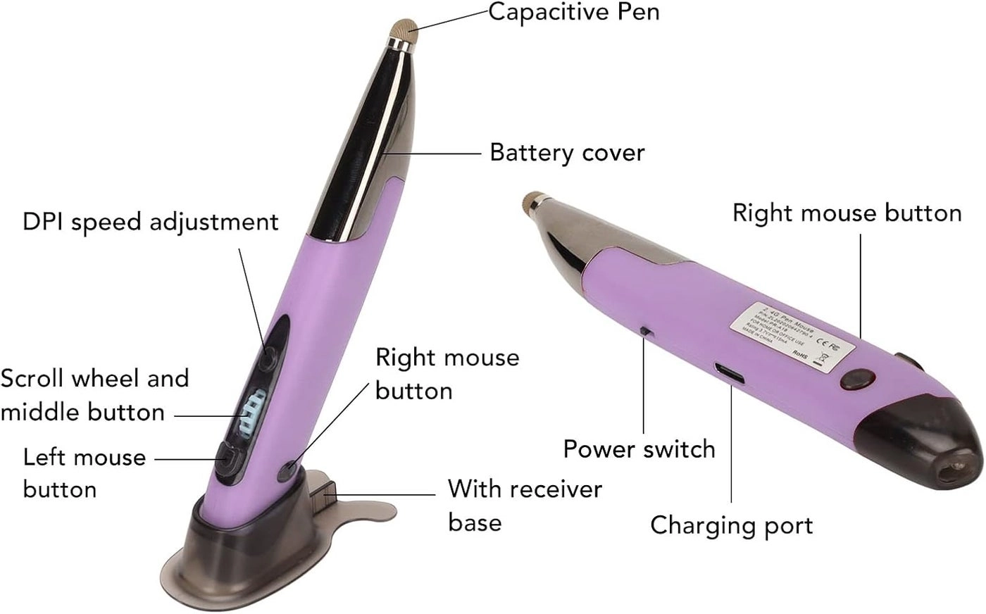 Wireless Pen Mouse - 2.4G Dual Mode