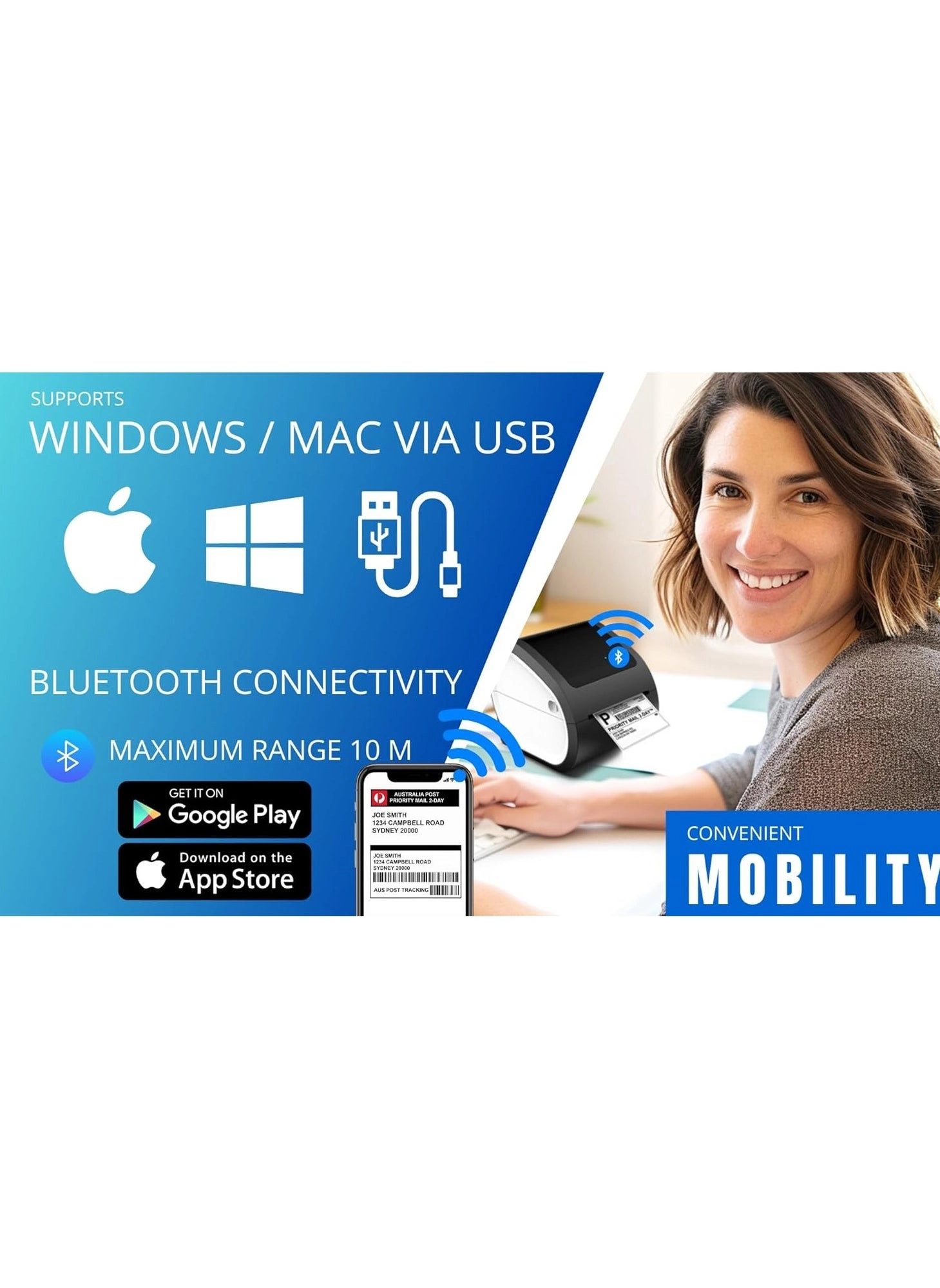 Label Thermal Printer - Advanced thermal transfer technology 75 millimeter