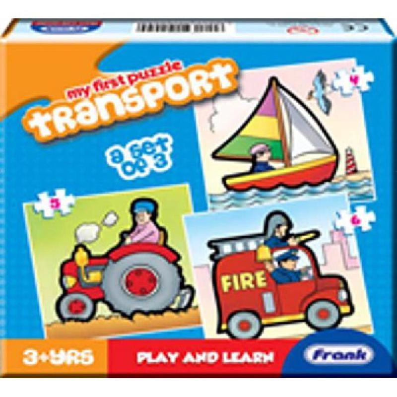 Frank Transport 3-in-1 Puzzle (10204) - 15 pcs