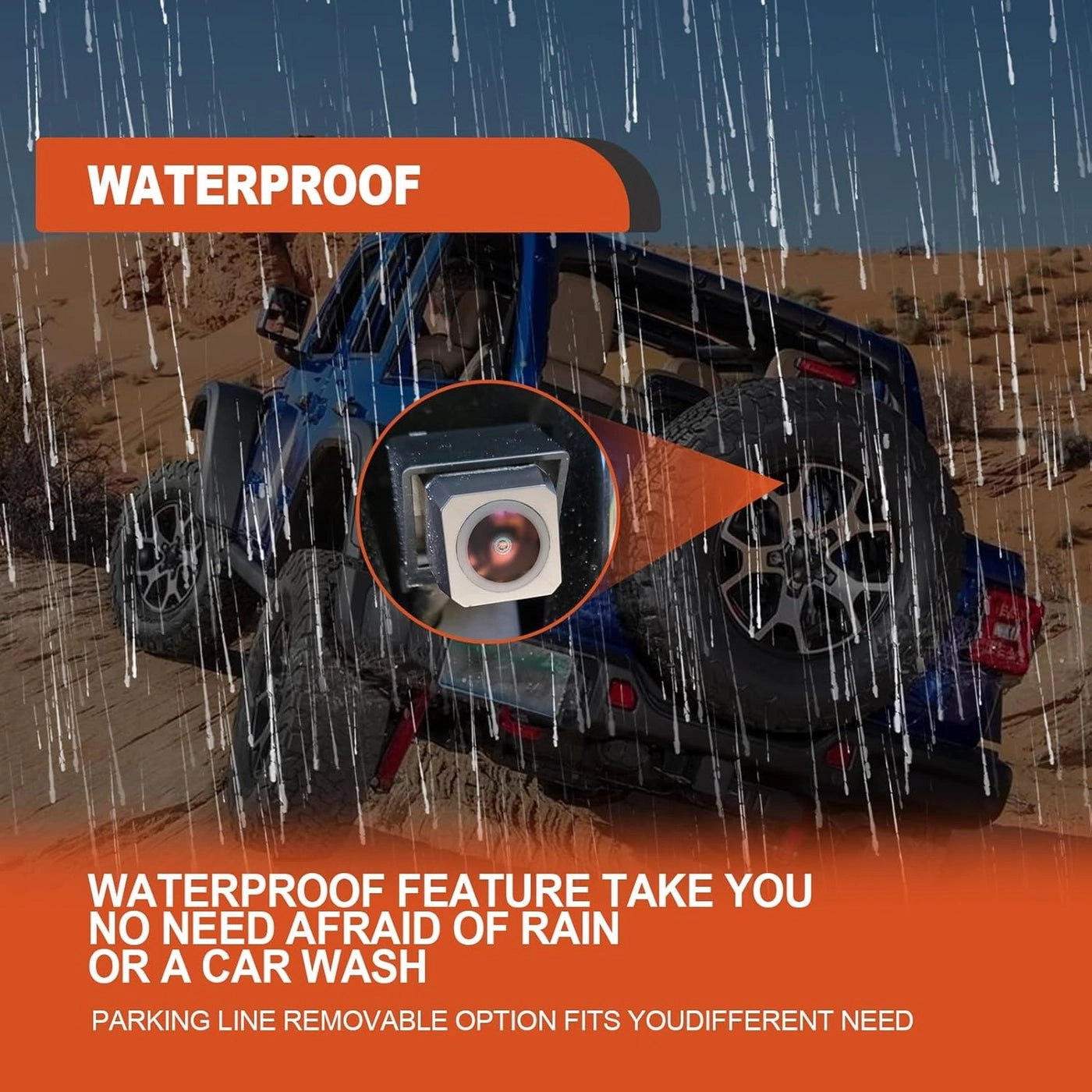 Spare Tire Backup Camera - 972(H) x 504(V) pixels