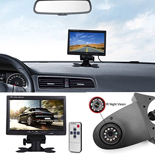 Brake Light Reversing Camera + Rear View Mirror Monitor - Night vision 628 x 586 pixels