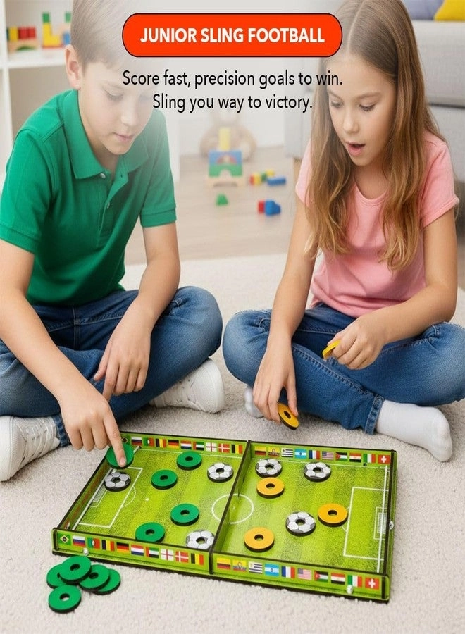 4-in-1 Sling Football - Junior + Colour Strikers + Snakes & Ladders + Ludo 6+ Years