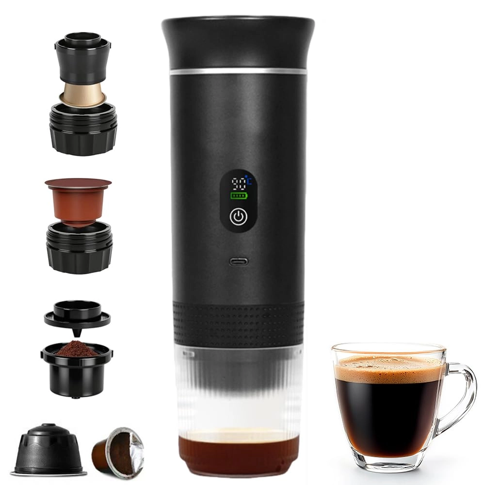 LYPPUL Portable Coffee Maker - ground coffee and capsules