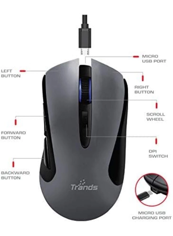 Rechargeable 2.4G Optical Mouse - Wireless