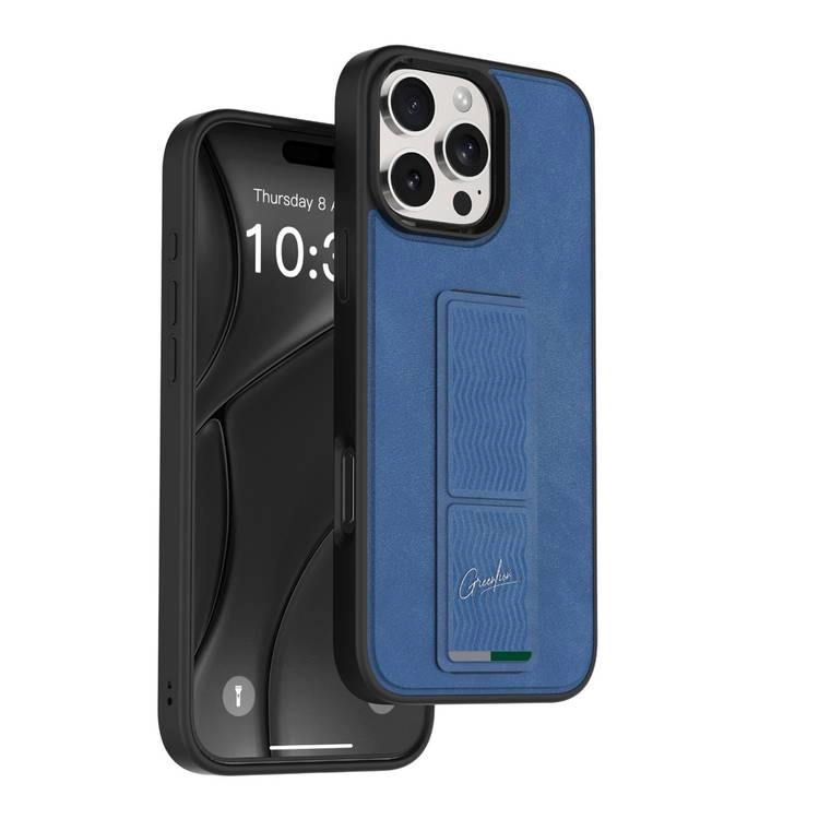 GREEN LION GripX Multi-Functional Kickstand Case - Leather Finish for iPhone 16 Pro Max