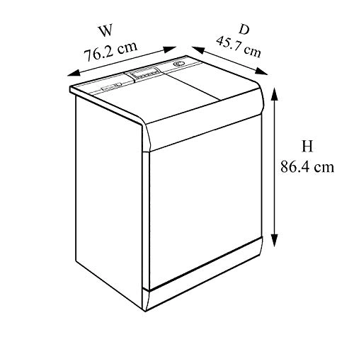 Washing Machine Cover - LG 7KG P8073R3FA