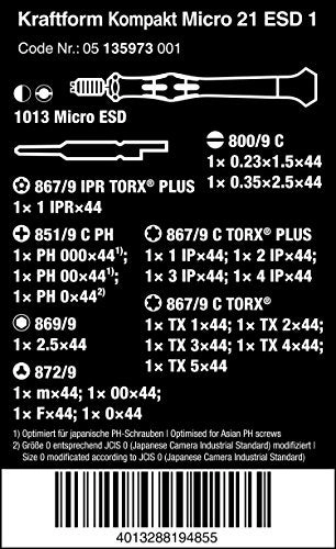 Kraftform Kompakt Micro-Set ESD/21 - 44 mm