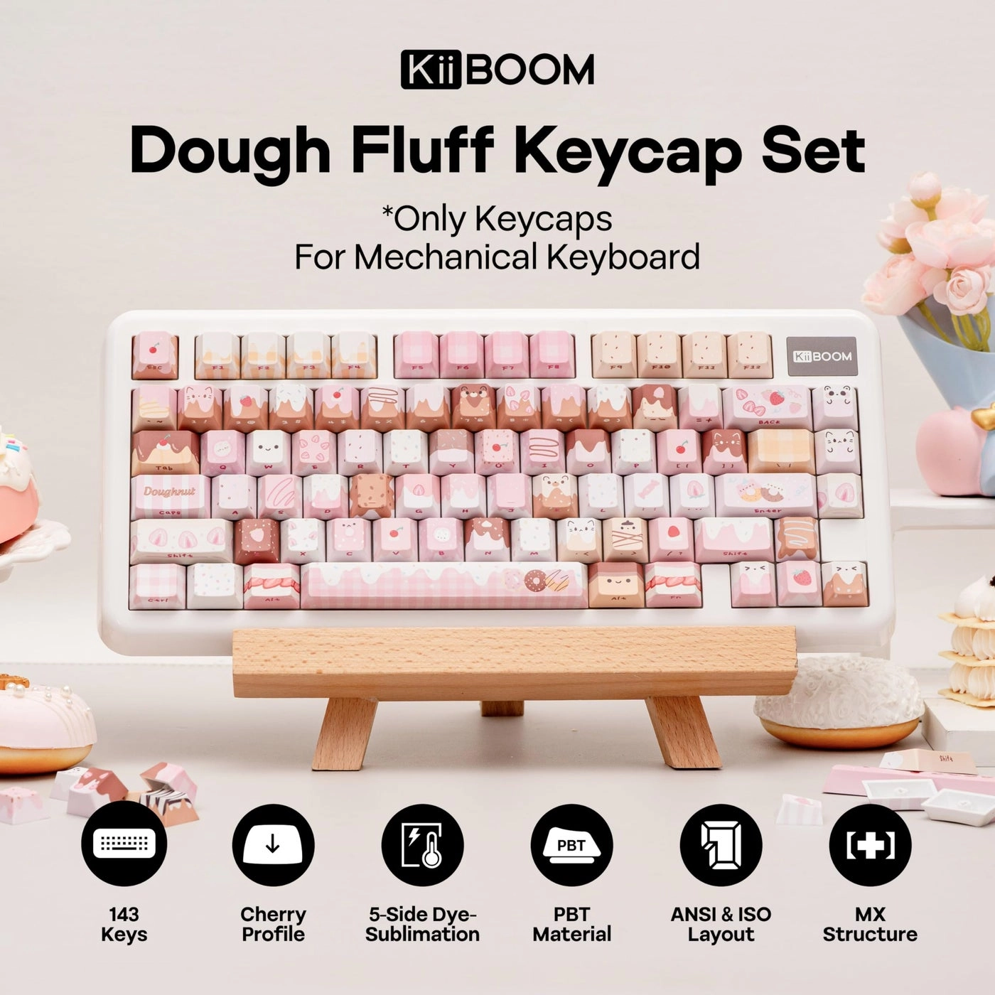 Dough Fluff Keycap Set