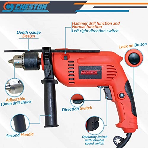 13mm Drill - 650W Reversible Variable Speed