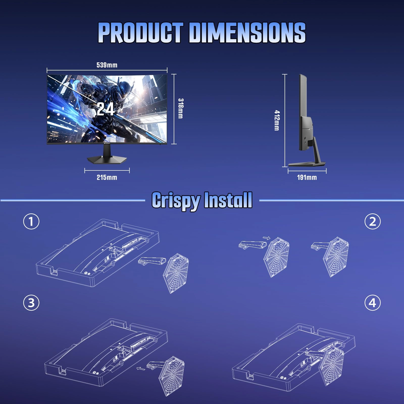 ES-G24C1L - 24 Inch FHD 1080P