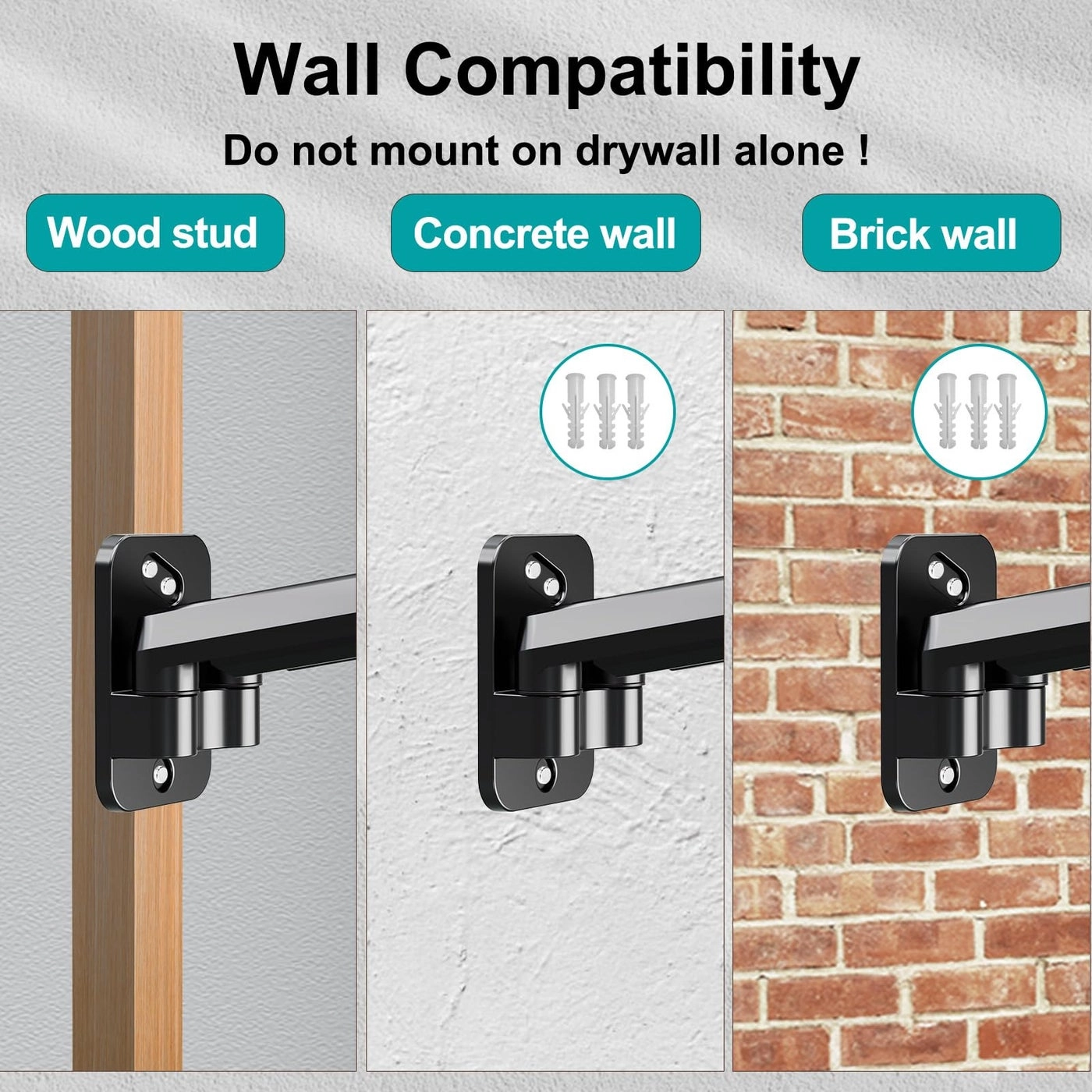 Dual Monitor Wall Mount - 2 Monitors 13 to 32 Inch VESA 75x75/100x100