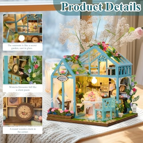 DIY miniature house dollhouse - Dream of flowers