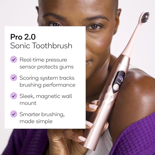 Pro 2.0 Sonic Toothbrush - Smart Pressure Sensor 5 Modes USB-C Charging